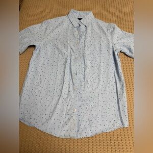 Pacific Polo Club Blue Patterned Shirt size M for men
